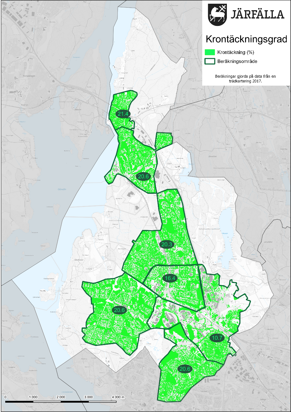 Krontäckningsgrad i Järfälla kommun